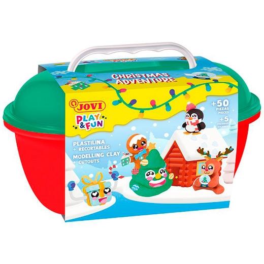 PLASTILINA JOVI PLAY&FUN COFRE NAVIDAD CHRISTMAS ADVENTURE