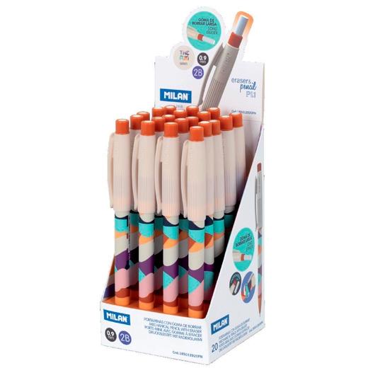 PORTAMINAS MILAN PL1 THE SUN 0,9 mm EXPOSITOR de 20