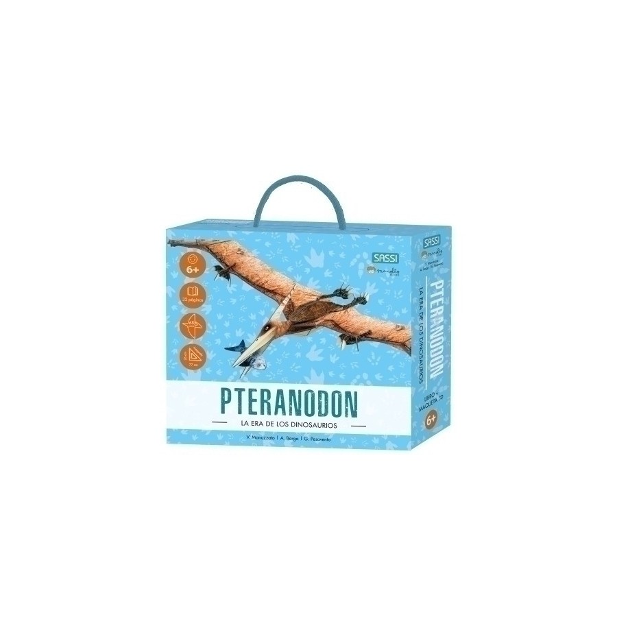 PUZLE 3D Y LIBRO SASSI MANOLITO BOOKS PTERANODON 3D 60 PIEZAS (+6 años)