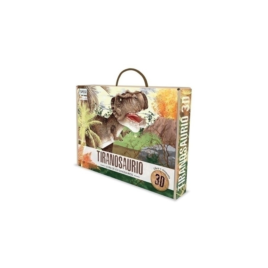 PUZLE 3D Y LIBRO SASSI MANOLITO BOOKS TIRANOSAURIO 3D 53 PIEZAS (+6 años)