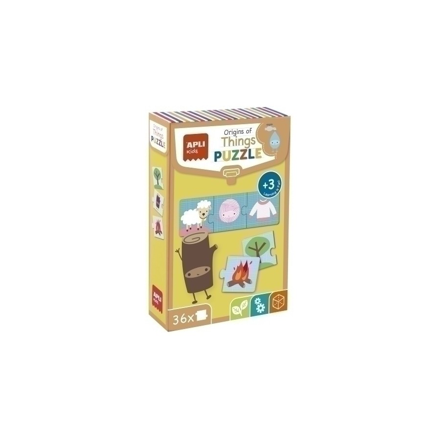 PUZLE EDUCATIVO APLI KIDS 36 PIEZAS EL ORIGEN DE LAS COSAS