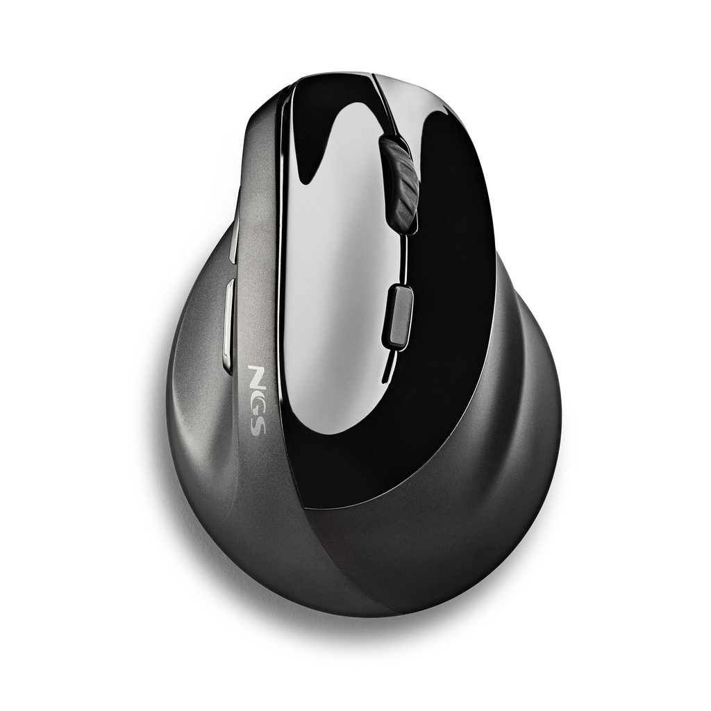 RATON NGS VERTICAL ERGONOMICO RECARGABLE NEGRO