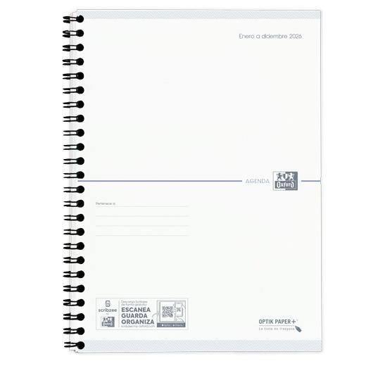 RECAMBIO AGENDA ANUAL (2026) OXFORD MY FAB WIRE-O A5 210x150 S/V