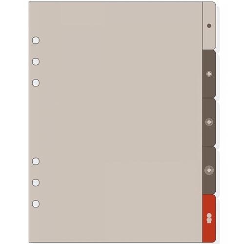 RECAMBIO AGENDA FINOCAM R1063 OPEN 1000 155x215 SEPARADORES LATERALES JUEGO de 5