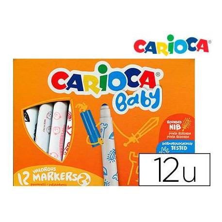 ROTULADOR CARIOCA BABY MARKER ESTUCHE de 12