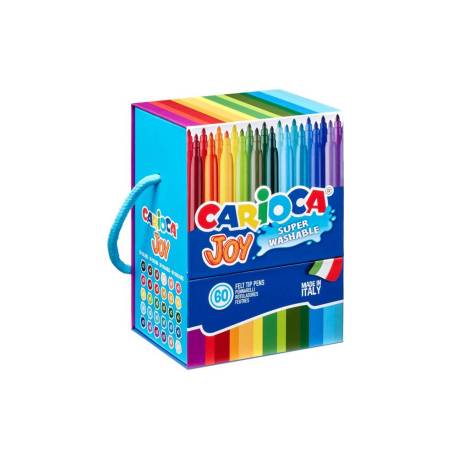 ROTULADOR FIBRA CARIOCA JOY CAJA PREMIUM de 60