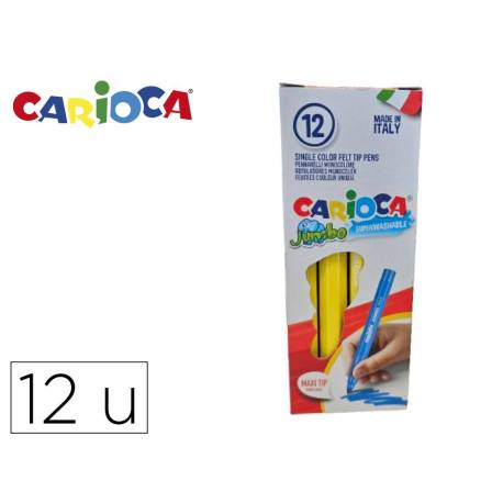 ROTULADOR FIBRA CARIOCA JUMBO AMARILLO