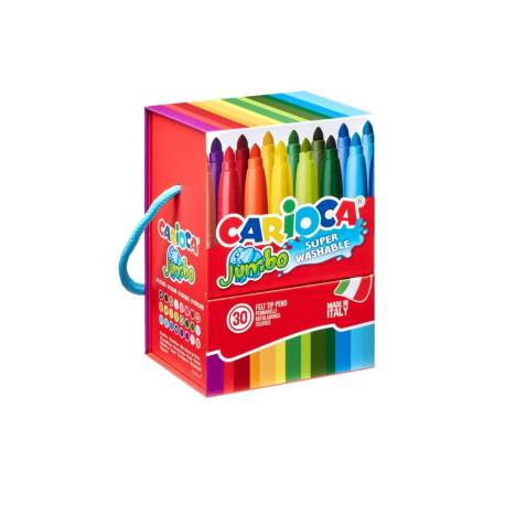 ROTULADOR FIBRA CARIOCA JUMBO CAJA PREMIUM de 30