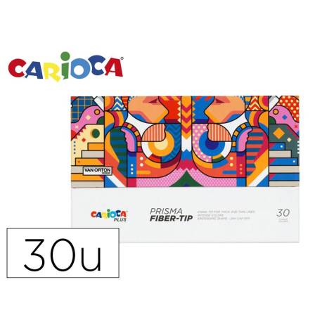 ROTULADOR FIBRA CARIOCA PLUS PREMIUM CAJA de 30