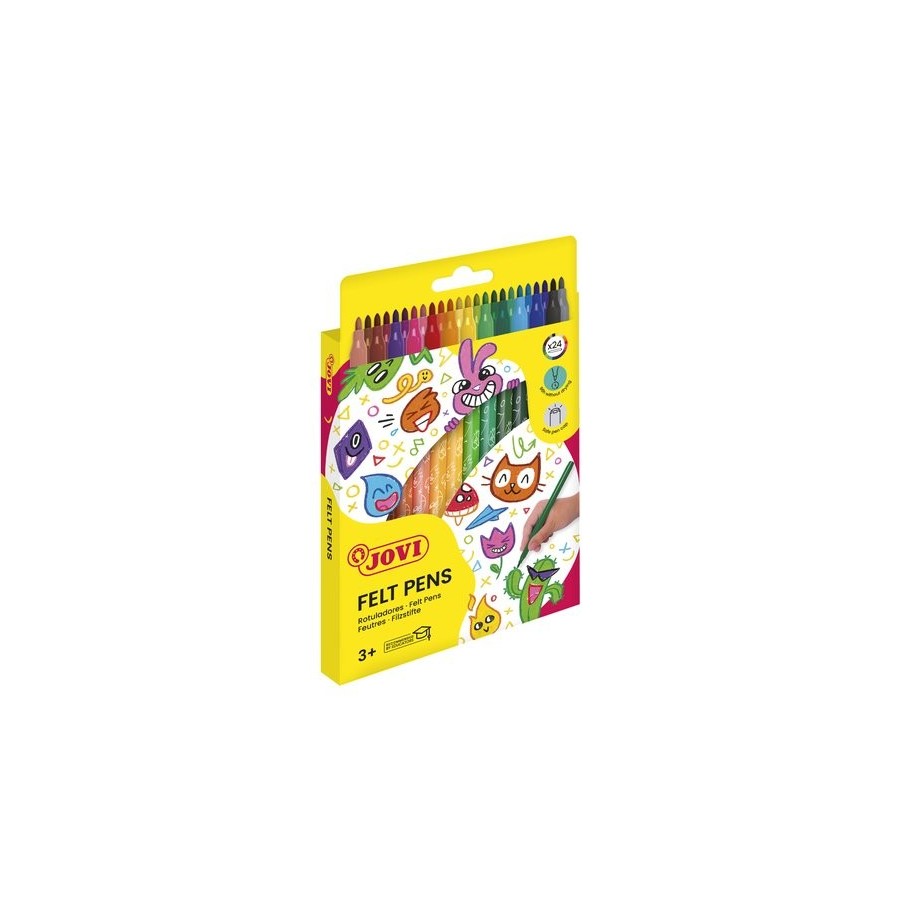 ROTULADOR FIBRA JOVI FELT PEN ESTUCHE de 24