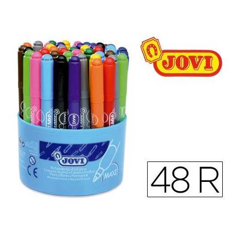 ROTULADOR FIBRA JOVI MAXI BOTE de 48