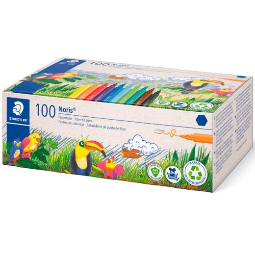 ROTULADOR FIBRA STAEDTLER  326 NORIS CLUB CLASS PACK de 100