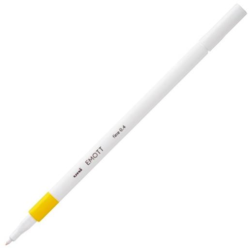 ROTULADOR FIBRA UNI-BALL EMOTT FINELINER PEM-SY.2 (0,4) AMARILLO