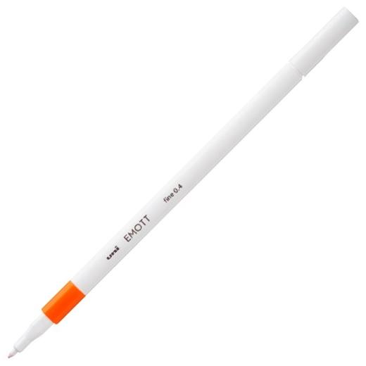 ROTULADOR FIBRA UNI-BALL EMOTT FINELINER PEM-SY.4 (0,4) NARANJA OSCURO