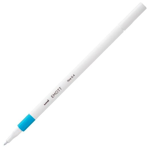 ROTULADOR FIBRA UNI-BALL EMOTT FINELINER PEM-SY.8 (0,4) AZUL CLARO