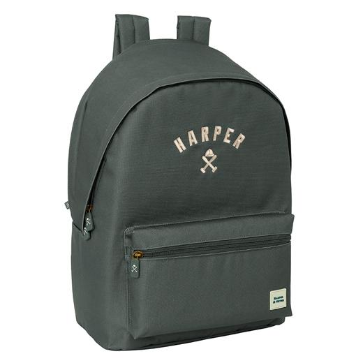 SAFTA 2026 (ENERO)-HARPER&NEYER "GREY" MOCHILA DOBLE PARA PORTATIL 15,6"+USB