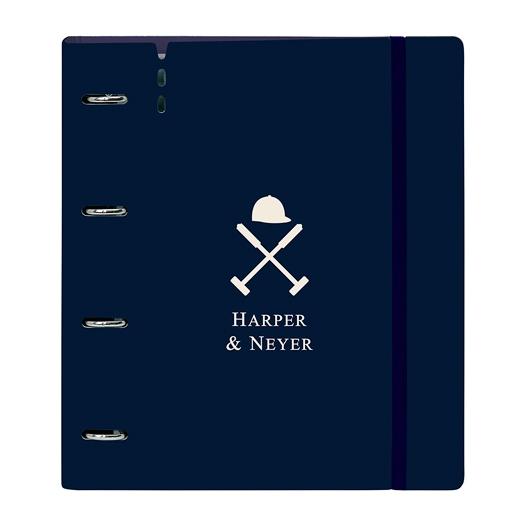 SAFTA 2026 (ENERO)-HARPER&NEYER CARPEBLOC PP FOAM A4 4 ANILLAS 35 mm con RECAMBIO