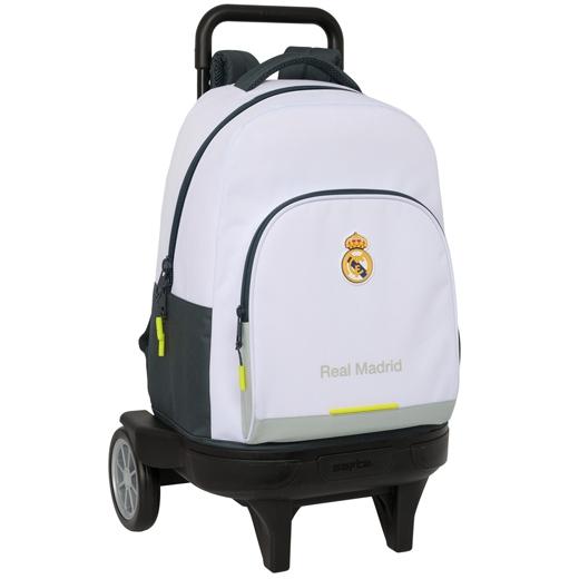 SAFTA 2026 (ENERO)-REAL MADRID "EQUIPACION 25/26" MOCHILA GRANDE CON RUEDAS COMPACT EXTRAIBLE