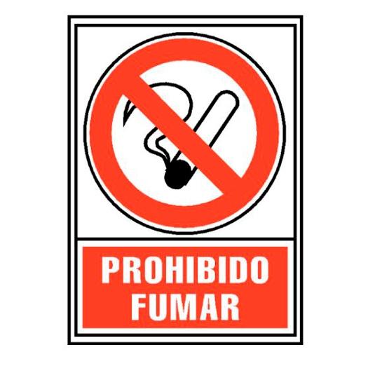 SEÑAL INFORMATIVA "PROHIBIDO FUMAR" ROJO