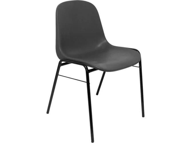 SILLA PIQUERAS Y CRESPO ALBOREA CONFIDENTE ERGONOMICA APILABLE ASIENTO MONOBLOQUE EN PVC GRIS
