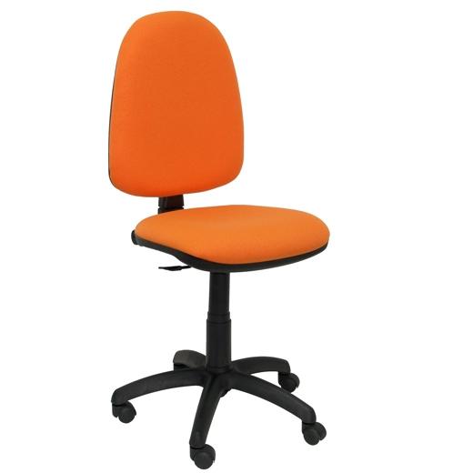 SILLA PIQUERAS Y CRESPO AYNA MECANISMO CONTACTO PERMANENTE CON REGULACION DE PROFUNDIDAD ASIENTO Y RESPALDO TAPIZADO BALI NARANJA