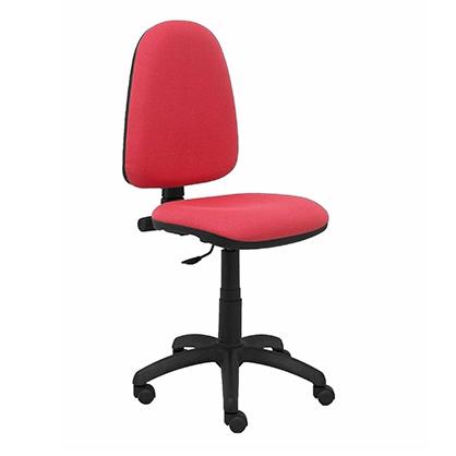 SILLA PIQUERAS Y CRESPO AYNA MECANISMO CONTACTO PERMANENTE CON REGULACION DE PROFUNDIDAD ASIENTO Y RESPALDO TAPIZADO BALI ROJO