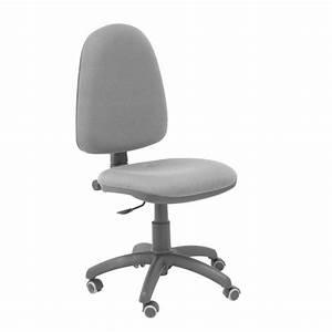SILLA PIQUERAS Y CRESPO AYNA MECANISMO CONTACTO PERMANENTE RUEDAS de PARQUET ASIENTO Y RESPALDO TAPIZADO BALI GRIS OSCURO