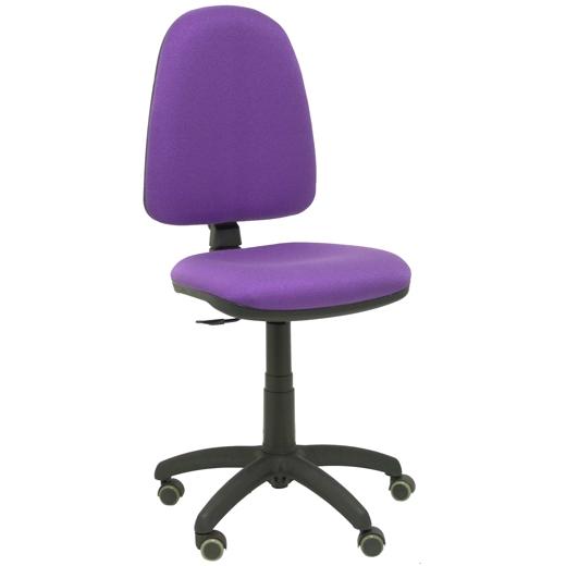 SILLA PIQUERAS Y CRESPO AYNA MECANISMO CONTACTO PERMANENTE RUEDAS de PARQUET ASIENTO Y RESPALDO TAPIZADO BALI LILA