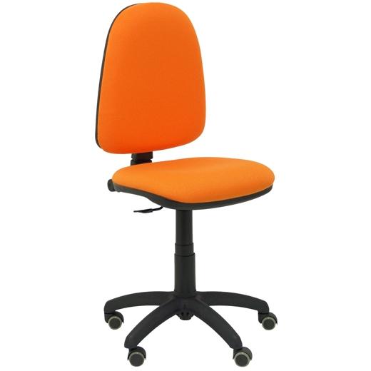 SILLA PIQUERAS Y CRESPO AYNA MECANISMO CONTACTO PERMANENTE RUEDAS de PARQUET ASIENTO Y RESPALDO TAPIZADO BALI NARANJA