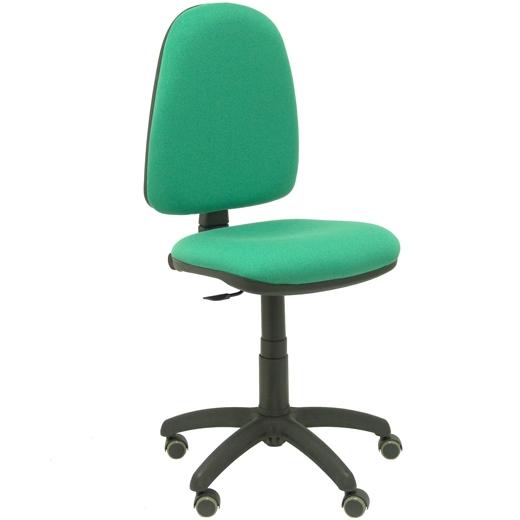 SILLA PIQUERAS Y CRESPO AYNA MECANISMO CONTACTO PERMANENTE RUEDAS de PARQUET ASIENTO Y RESPALDO TAPIZADO BALI VERDE