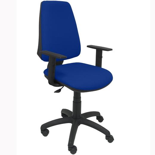 SILLA PIQUERAS Y CRESPO ELCHE CP BRAZOS REGULABLES MECANISMO CONTACTO PERMANENTE REGULACION DE PROFUNDIDAD ASIENTO Y RESPALDO TAPIZADO BALI AZUL