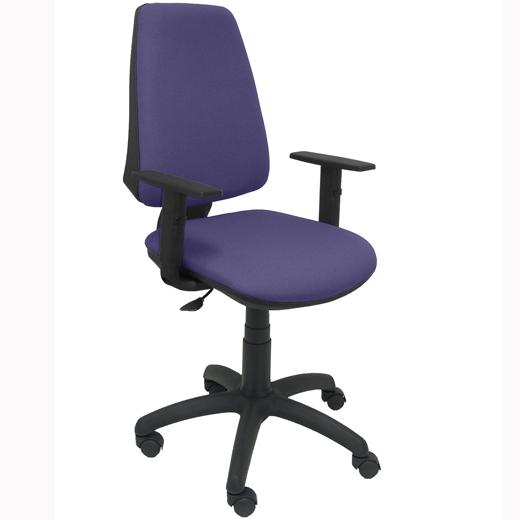 SILLA PIQUERAS Y CRESPO ELCHE CP BRAZOS REGULABLES MECANISMO CONTACTO PERMANENTE REGULACION DE PROFUNDIDAD ASIENTO Y RESPALDO TAPIZADO BALI AZUL CLARO