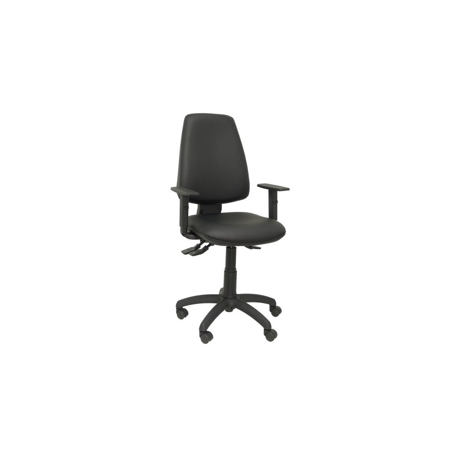 SILLA PIQUERAS Y CRESPO ELCHE S BRAZOS REGULABLES MECANISMO SINCRO de DOBLE MANETA GRAN CONFORTABILIDAD REGULABLE EN ALTURA ASIENTO Y RESPALDO TAPIZADO SIMILPIEL NARANJA