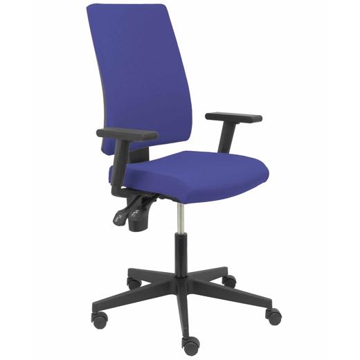 SILLA PIQUERAS Y CRESPO LEZUZA BRAZOS REGULABLES MECANISMO CONTACTO PERMANENTE REGULABLE EN ALTURA RUEDAS AUTOFRENANTES ASIENTO Y RESPALDO TAPIZADO ARAN AZUL