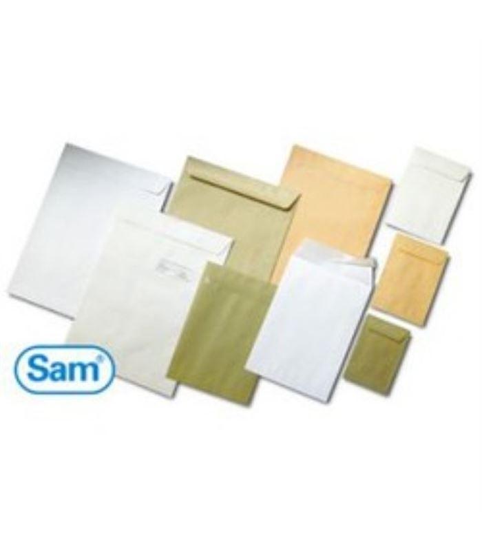 SOBRE-BOLSA SAM 229x324 BLANCO 100g V.IZDA. (SILICONA) CAJA de 250