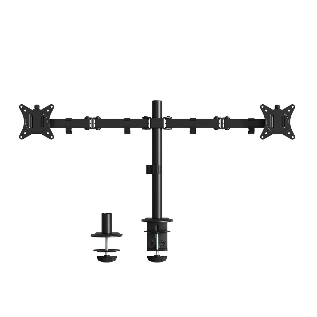 SOPORTE BRAZO MONITOR EWENT DOBLE 17"-34" NEGRO