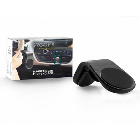 SOPORTE COCHE GROOVY MAGNETICO PARA MOVIL NEGRO