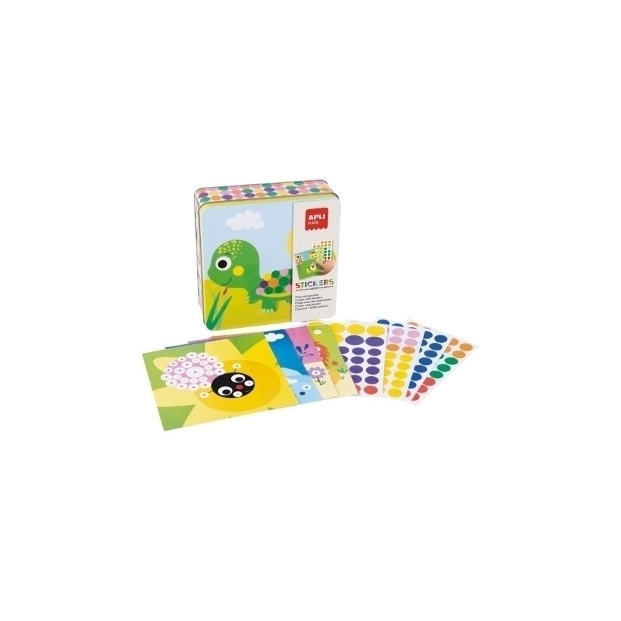 STICKERS GAME RS APLI KIDS CAJA METALICA DINO