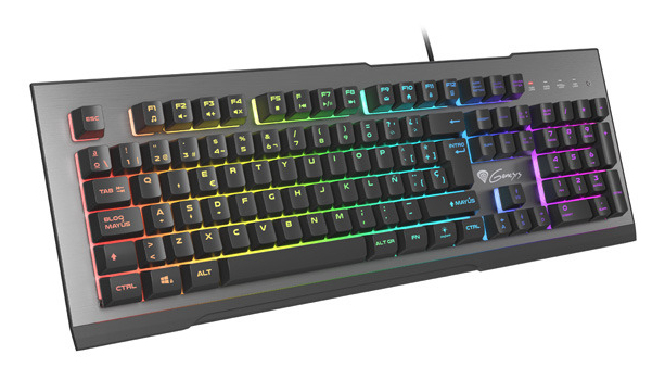 TECLADO GAMING GENESIS RHOD 500 RGB RETROILUMINADO USB ALUMINIO