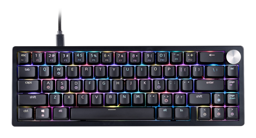 TECLADO SORCERER GAMING  MINI EN USB RETROILUMINADO MECANICO NEGRO