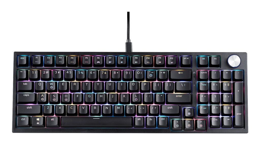 TECLADO SORCERER GAMING USB RETROILUMINADO MECANICO NEGRO