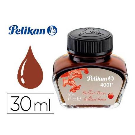 TINTA ESTILOGRAFICA PELIKAN FRASCO 4001 de 30 ml. MARRON BRILLANTE (311902)