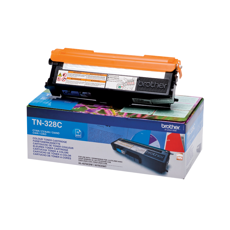 TONER BROTHER TN-328C CIAN HL-4570CDW/4570CDWT 6.000Pág