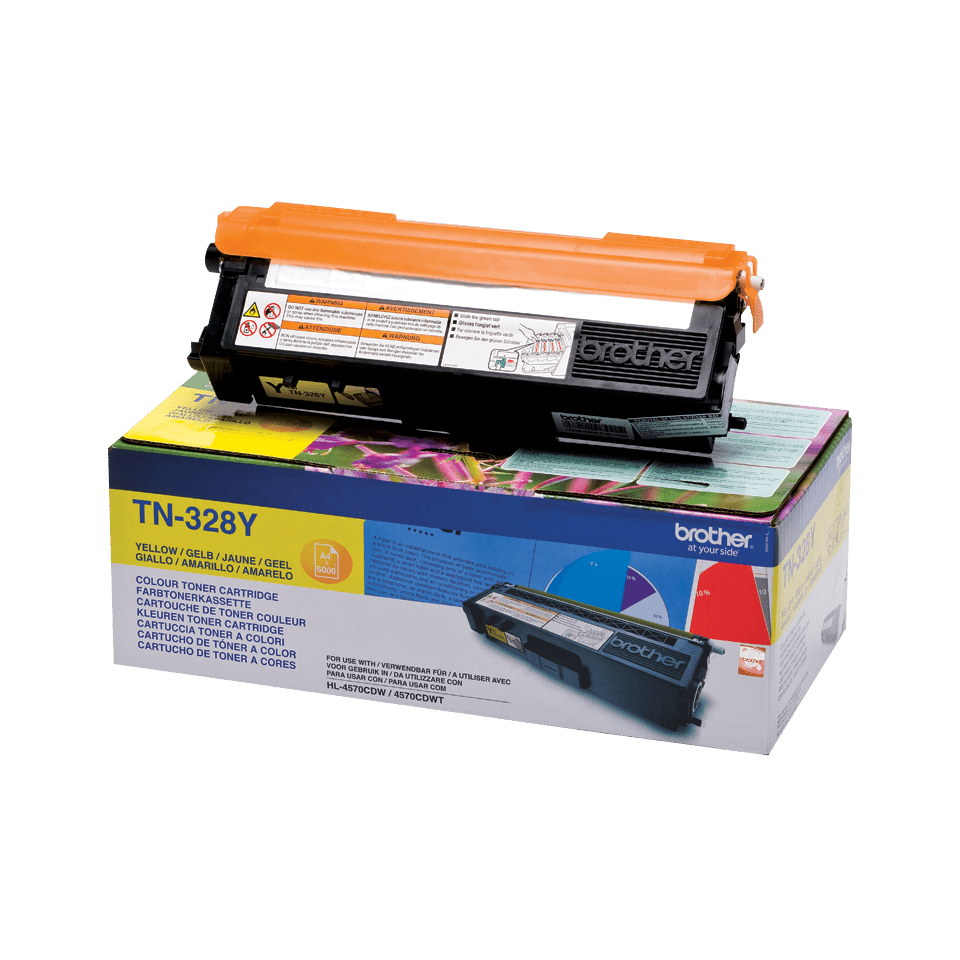 TONER BROTHER TN-328Y AMARILLO HL-4570CDW/4570CDWT 6.000Pág
