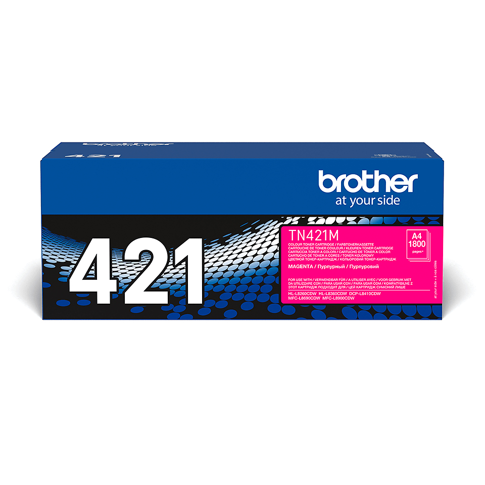 TONER BROTHER TN-421M DCP-L8410CDW/L8410CDWT, HL-L8260CDW/L8360CDW/L8360CDWMT, MFC-L8690CDW/L8900CDW  MAGENTA (1.800 PÁG.)