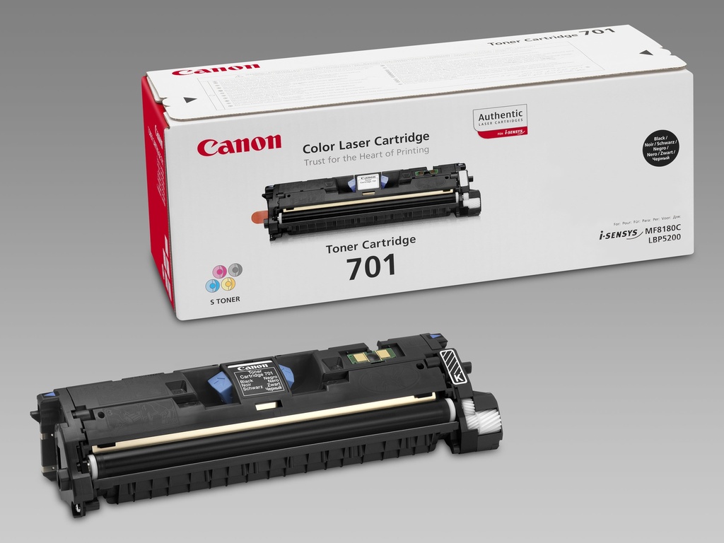 TONER CANON CRG 701BK NEGRO LBP5200 MF8180C (5.000 PAG.) (9287A003AA)