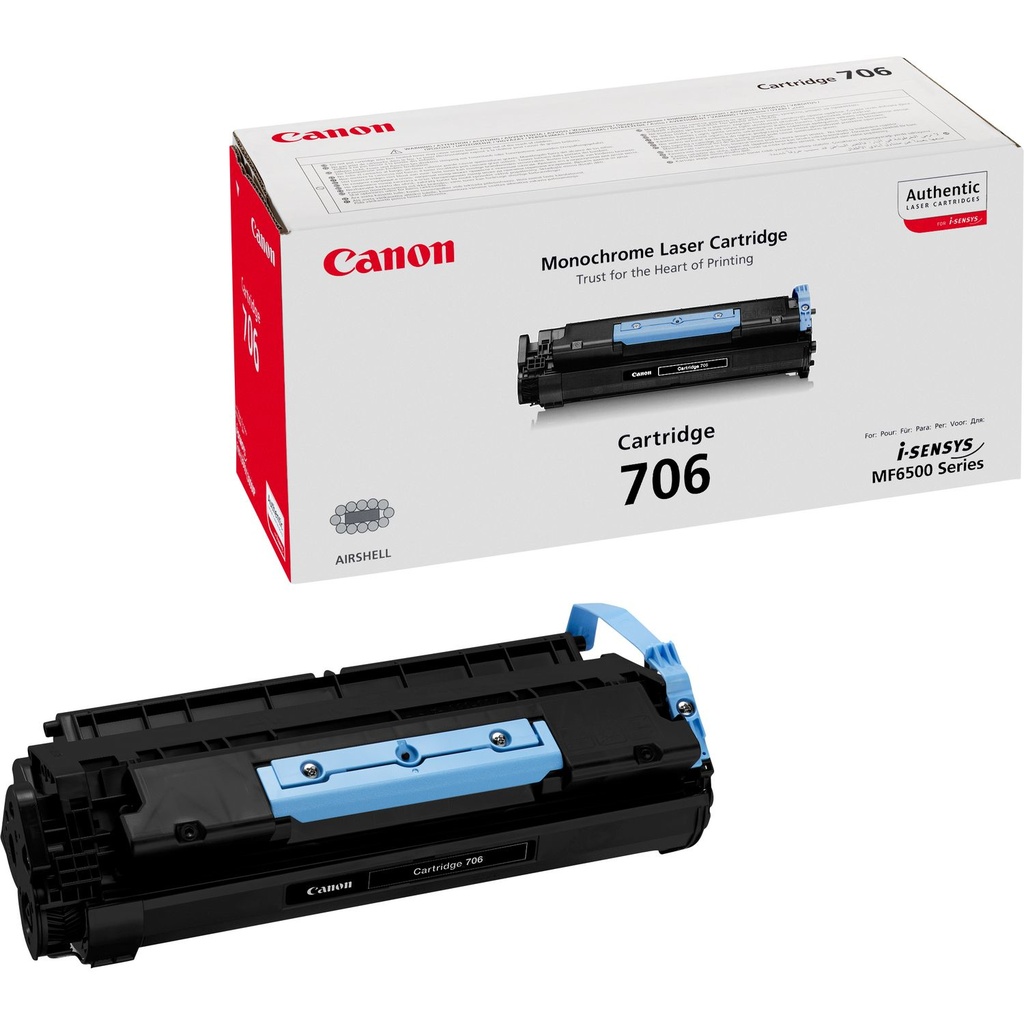 TONER CANON CRG-706  MF-6530 / 6540 / 6550 / 6560 / 6580 / 6580PL NEGRO 5.000 PÁG. (0264B002)