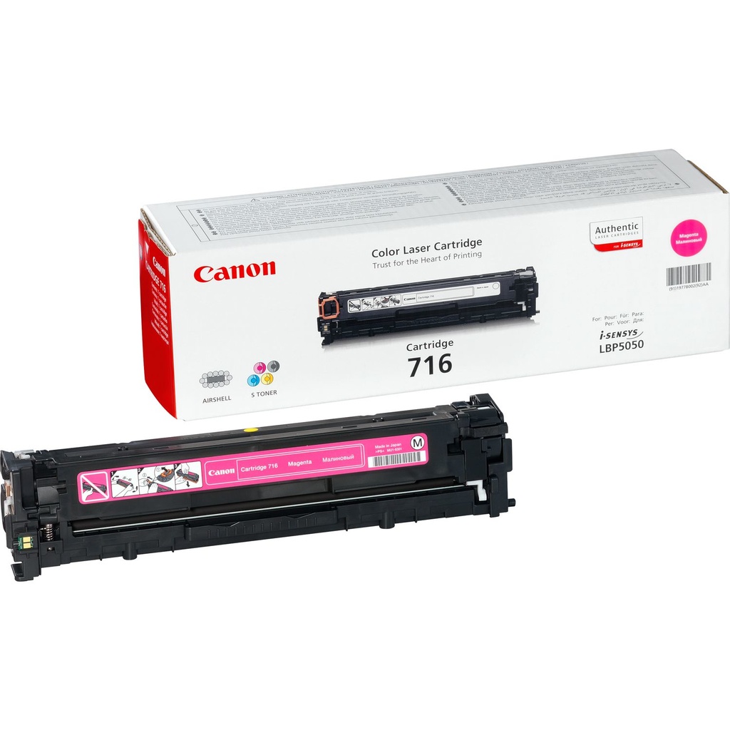 TONER CANON MAGENTA 716M LBP 5050/5050N (1.500 PÁG.) (ref. 1978B002AA)