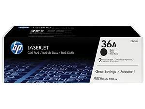TONER HP Nº 36A CB436AD LASERJET M1120 MFP/M1120N MFP/M1522N MFP/M1522NF MFP/P1505/P1505N/P1506 NEGRO 2.000 PÁG. (PACK 2 UNIDADES)