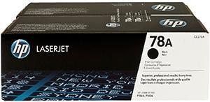 TONER HP Nº 78A CE278AD LASERJET M1536DNF/P1566/P1606DN/P1607DN/P1608DN/P1609DN NEGRO 2.100 PÁG. (PACK 2 UNIDADES)